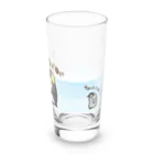 いきものや　のの（別館）のコウテイペンギンのおやこ（背景あり） Long Sized Water Glass :front