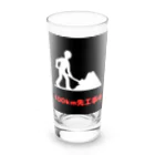 e-shop_collectのこの先工事中案内 Long Sized Water Glass :front