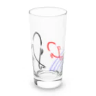 三月うさぎのみせの金魚 Long Sized Water Glass :front