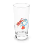 shibaririsのプールに行きたいクワガタさん Long Sized Water Glass :front