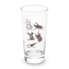 23_drawingのカブトムシとクワガタ Long Sized Water Glass :front