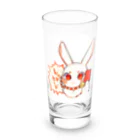 .°ஐ.*まりる°ஐ.*のレッドカードうさぎ Long Sized Water Glass :front