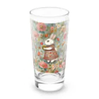 天道虫のVintage Bunny Long Sized Water Glass :front