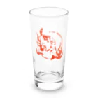 北風のゼリーの蛇遣除守（白） Long Sized Water Glass :front