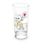 ししゃもねこ社のガクブルししゃもねこ Long Sized Water Glass :front