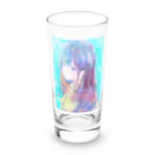 帆波　綾の青髪 Long Sized Water Glass :front