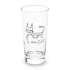 生活の絵が下手な人の考える猫 Long Sized Water Glass :front