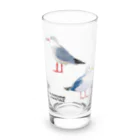 やちよ｜リアル鳥イラストのカモメじゃないよ Long Sized Water Glass :front