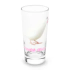 もちらむショップの白文鳥のおもちちゃん Long Sized Water Glass :front