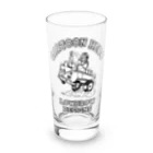 提供 tshopのヒッピーとマイクロバスのローブローアート Long Sized Water Glass :front