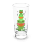 chicodeza by suzuriの雨の日のカエルタワー Long Sized Water Glass :front