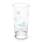 soraの紙飛行機に乗った猫のさぶろう Long Sized Water Glass :front