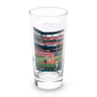 ラーメンマッスルショップのラーメンマッスル　メジャーリーグ⚾️ Long Sized Water Glass :front