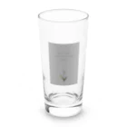 rilybiiのTULIP, white gray blue . Long Sized Water Glass :front