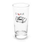 _msmsの黒線シルビア Long Sized Water Glass :front