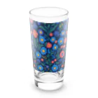 _Anzu_homedecorの3D　花々　ブルー×ピンク Long Sized Water Glass :front