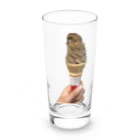 米農家の絵描きのほうじ茶アイス Long Sized Water Glass :front