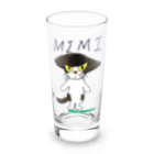 宇寅。のイカ耳にゃんこ Long Sized Water Glass :front