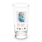 ユニークで目を引くアイデア！Masakey Artの「祈りを込めて、AR蝶占い♡」 Long Sized Water Glass :front