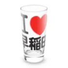 I LOVE SHOPのI LOVE 早稲田 Long Sized Water Glass :front