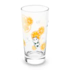 Miiiさんの爽やかオレンジとウッサ氏 Long Sized Water Glass :front