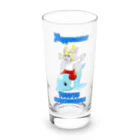 ホワイトドラゴン　タイトくん💙のあなたの夏がいい思い出になりますように Long Sized Water Glass :front