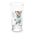 🐾風太🐾のテニス熊ちゃん Long Sized Water Glass :front