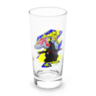 宇寅。の刀と猛禽類イメージのドラゴン Long Sized Water Glass :front