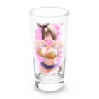 amamoemomoのケモ耳女の子ちゅきちゅきグッズ Long Sized Water Glass :front