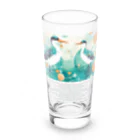 鳥救うSUZURIの『しぶきをまとうみずどり』【寄付付き商品】 Long Sized Water Glass :front