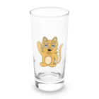 須田ふくろうの素直な猫のスナネコ Long Sized Water Glass :front