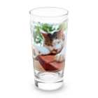 nekousagi*∩..∩の【ロゴ無】①夏のトラミ兄ちゃん Long Sized Water Glass :front