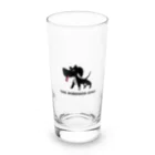 犬さん達の黒い犬さん Long Sized Water Glass :front