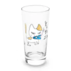 Chapicomon715の三白にゃん　み〜にゃ Long Sized Water Glass :front