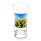 the blue seasonのヒマワリ畑 Long Sized Water Glass :front