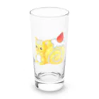 satoayaのアニマルカフェのフードアニマル　ロールケーキリス Long Sized Water Glass :front