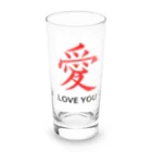 JUNO1970の愛 LOVE YOU Long Sized Water Glass :front