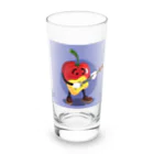 satomatoのイラストのギターを弾くトマトくん Long Sized Water Glass :front