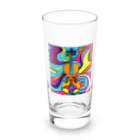 stugio_kの鮮やかなバイオリン柄 Long Sized Water Glass :front