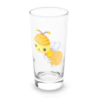 satoayaのアニマルカフェのフードアニマル　ホットケーキ蜂 Long Sized Water Glass :front