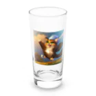 ラッキーマインあべむつきの楽しくて踊っちゃう猫 Long Sized Water Glass :front