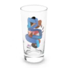 Mouseyのテックブルー　地球Re：海 Long Sized Water Glass :front