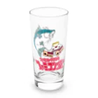 オサカナ店長（ファミコン堂）のファミコン堂　オサカナ店長 Long Sized Water Glass :front