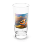 グッドグッズのかわいい鳥のイラストグッズ Long Sized Water Glass :front