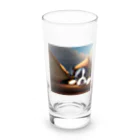 ボステリのお眠りボストンテリア Long Sized Water Glass :front