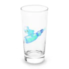 satoayaのアニマルカフェのドリンクマ　ラムネ Long Sized Water Glass :front