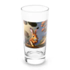 ニコニコマーケットのうさぎとリス Long Sized Water Glass :front