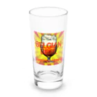 ベルギービールバー麦酒本舗公式グッズのベルギービールゴールデンエール version Long Sized Water Glass :front