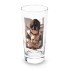 kazu_gのマンチカンを抱く美少女 Long Sized Water Glass :front