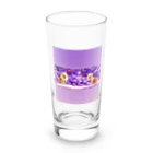 3pomeranian-leo-house　グッズショップのGothic & Lolita  ポメラニアン　紫　 Long Sized Water Glass :front